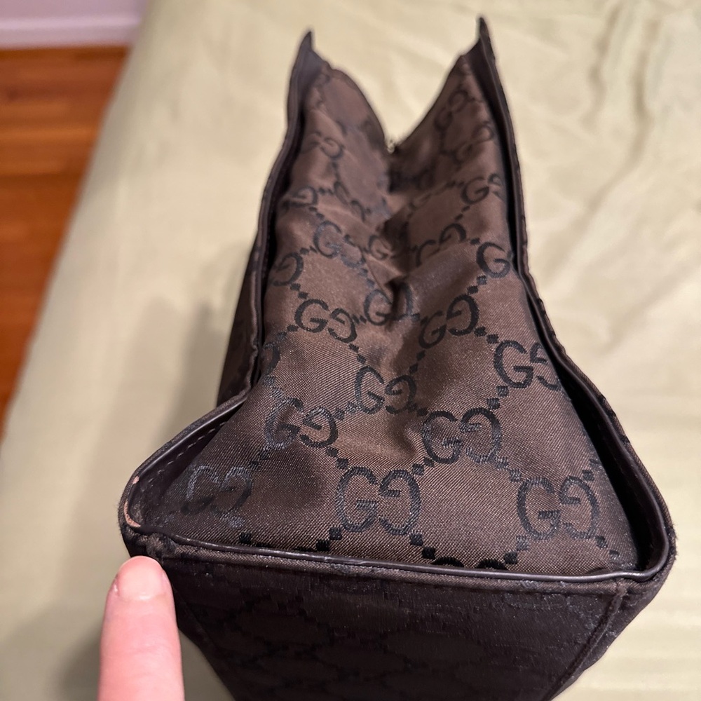 Gucci Black Monogram Tote Bag - Picture 11 of 13